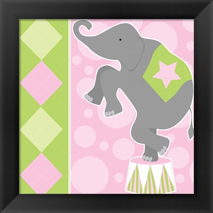 Framed Baby Big Top IX Pink Print