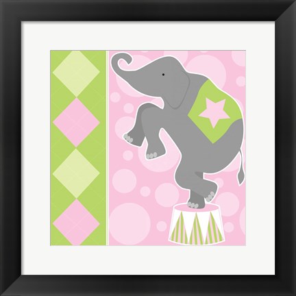 Framed Baby Big Top IX Pink Print