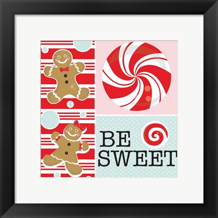 Framed Be Sweet IX Print