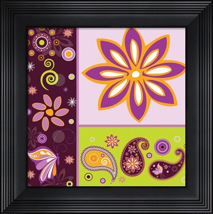 Framed Boho Chic Amethyst XI Print