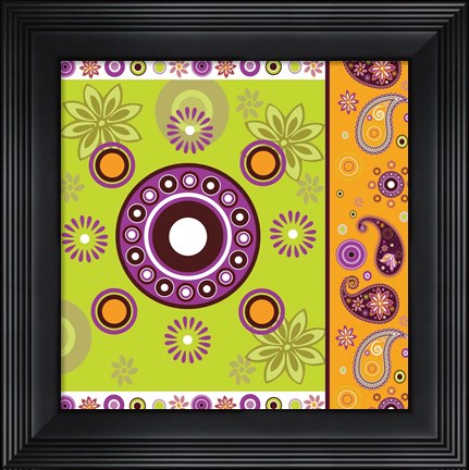 Framed Boho Chic Amethyst XII Print