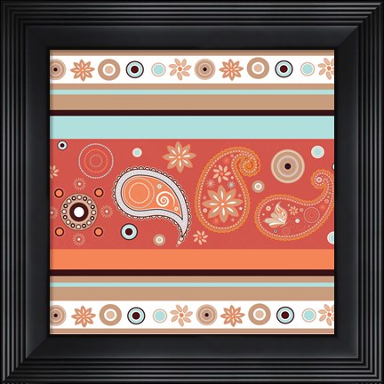 Framed Boho Chic Rust VII Print