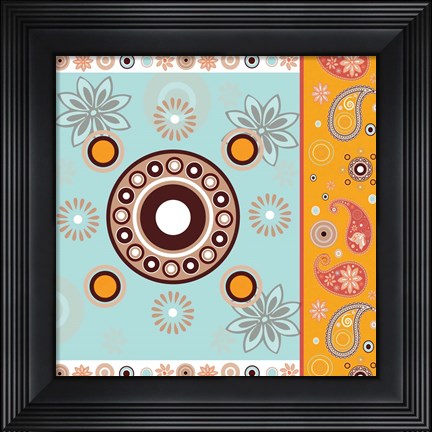 Framed Boho Chic Rust XII Print