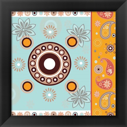 Framed Boho Chic Rust XII Print
