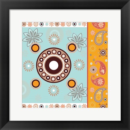 Framed Boho Chic Rust XII Print