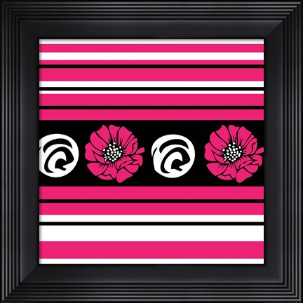 Framed Bold Pink Flower II Print