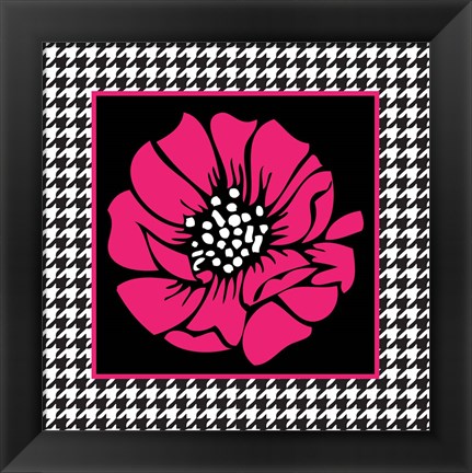 Framed Bold Pink Flower XI Print