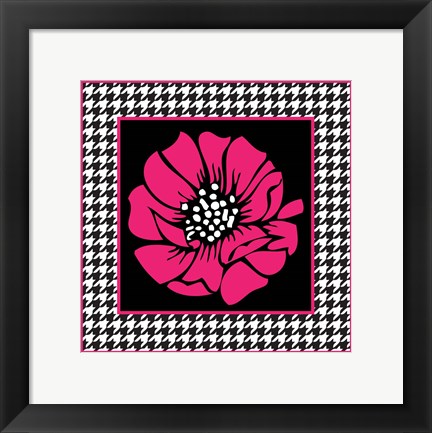 Framed Bold Pink Flower XI Print