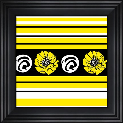 Framed Bold Yellow Flower II Print
