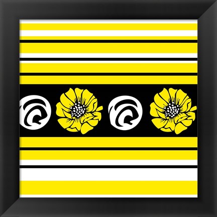 Framed Bold Yellow Flower II Print