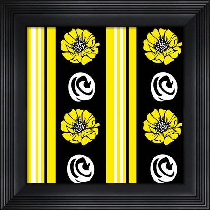 Framed Bold Yellow Flower XII Print