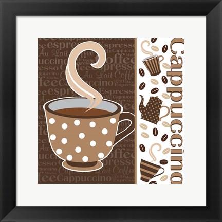 Framed Cafe Au Lait Cocoa Latte IV Print