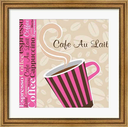Framed Cafe Au Lait Cocoa Punch I Print