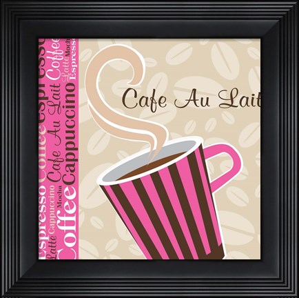 Framed Cafe Au Lait Cocoa Punch I Print