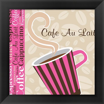 Framed Cafe Au Lait Cocoa Punch I Print