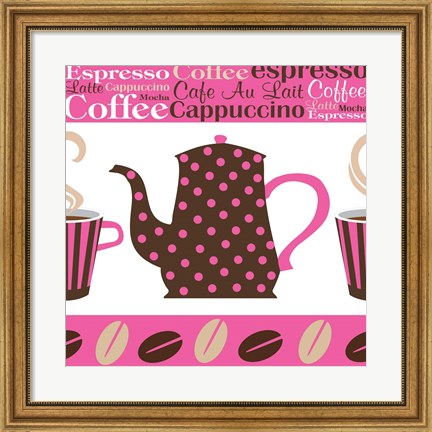 Framed Cafe Au Lait Cocoa Punch III Print