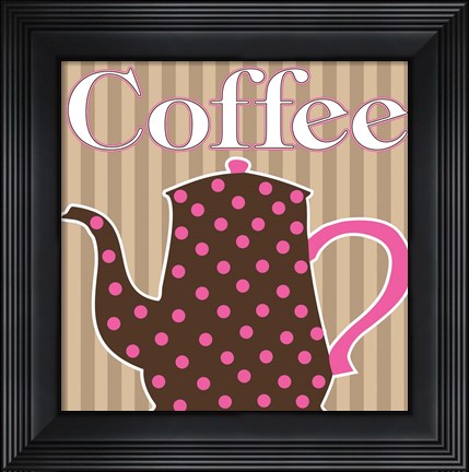 Framed Cafe Au Lait Cocoa Punch VI Print