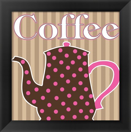 Framed Cafe Au Lait Cocoa Punch VI Print