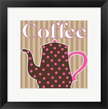 Framed Cafe Au Lait Cocoa Punch VI Print