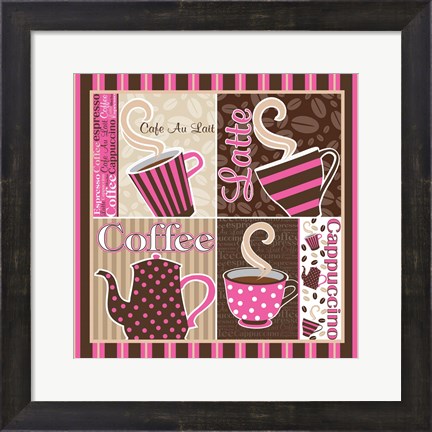 Framed Cafe Au Lait Cocoa Punch XIII Print