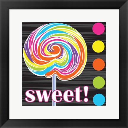 Framed Candy Craze I Print