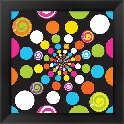 Framed Candy Craze III Print
