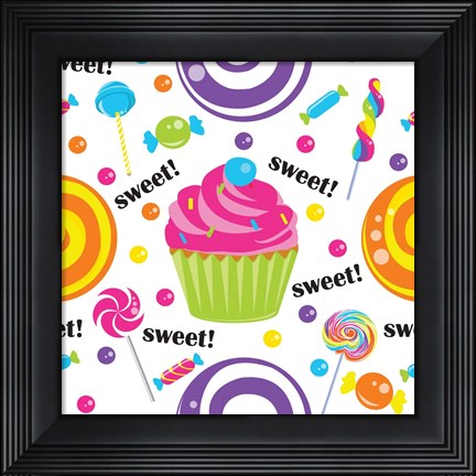 Framed Candy Craze VI Print