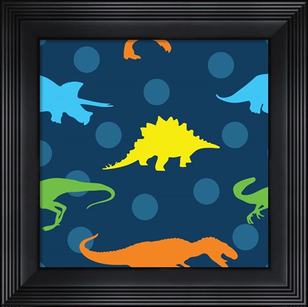 Framed Dinopolooza V Print