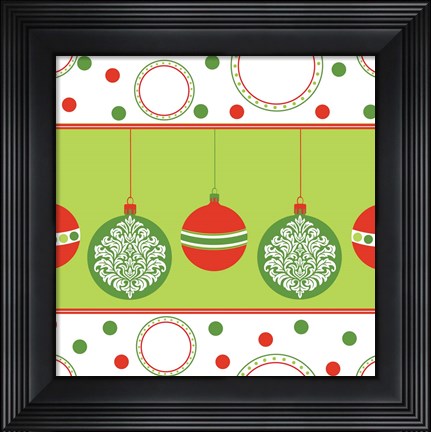 Framed Joyous Holiday V Print