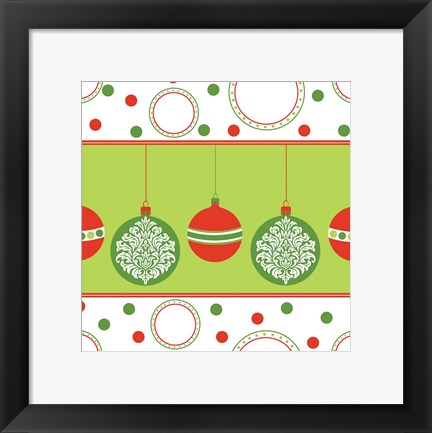 Framed Joyous Holiday V Print