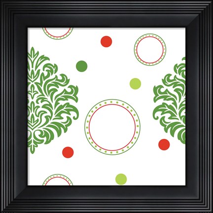 Framed Joyous Holiday IX Print