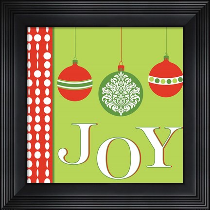 Framed Joyous Holiday X Print