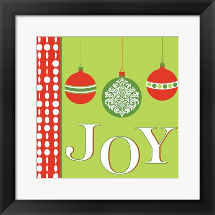 Framed Joyous Holiday X Print