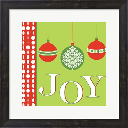 Framed Joyous Holiday X Print