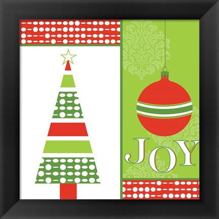 Framed Joyous Holiday XI Print