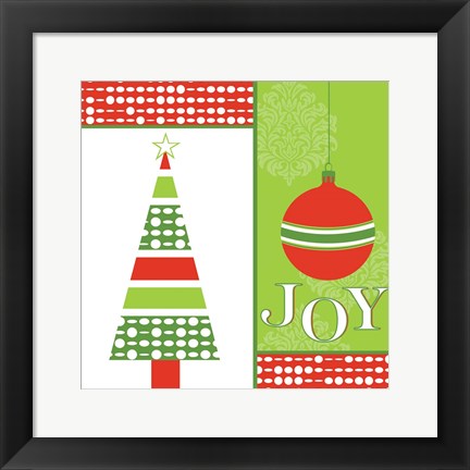 Framed Joyous Holiday XI Print