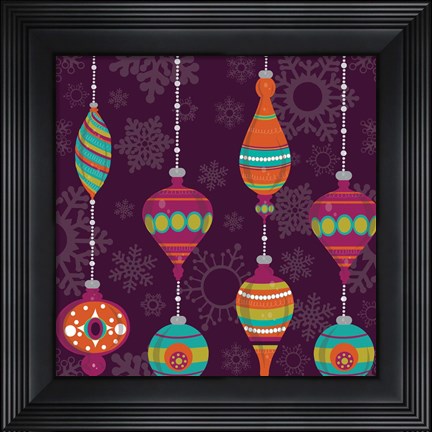 Framed Mod Christmas I Print