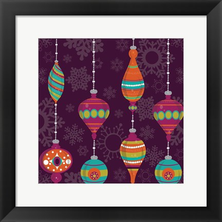 Framed Mod Christmas I Print