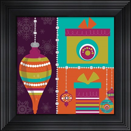 Framed Mod Christmas II Print