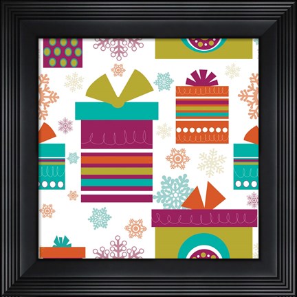 Framed Mod Christmas IV Print