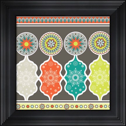 Framed Modern Day Moroccan Fiesta IV Print
