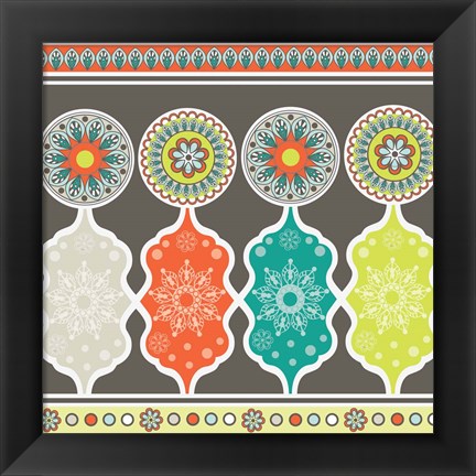 Framed Modern Day Moroccan Fiesta IV Print