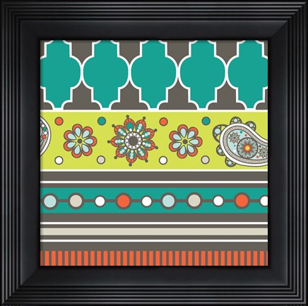 Framed Modern Day Moroccan Fiesta V Print