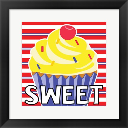 Framed Sweet Shoppe VII Print