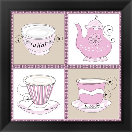 Framed Tea Time II Print