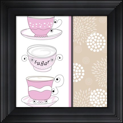 Framed Tea Time III Print