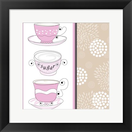 Framed Tea Time III Print