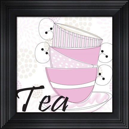 Framed Tea Time V Print