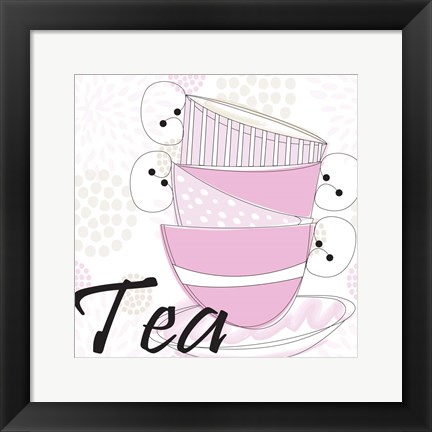 Framed Tea Time V Print