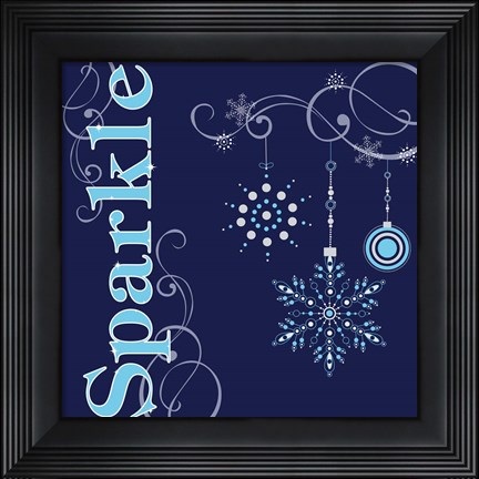 Framed Winter Sparkle I Print